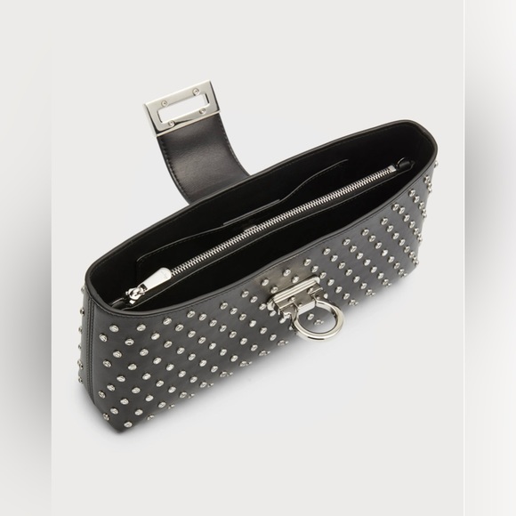 Ferragamo NWT 
Trifolio Gancini Studded
Chain Shoulder Bag - Picture 4 of 8